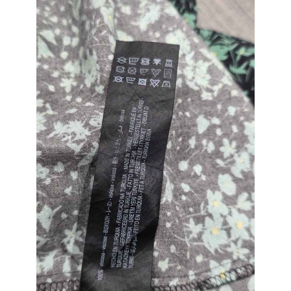 Zara The Angel Prairie Floral Midi Dress boho cottagecore Green Medium A005893 - Picture 10 of 11